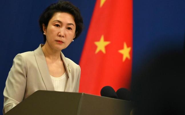 La portavoz del Ministerio de Exteriores chino, Mao Ning.
