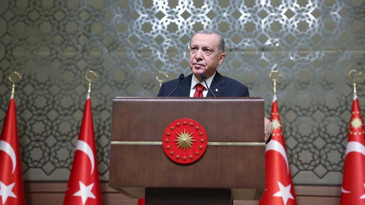 El presidente de Turquía, Recep Tayyip Erdogan, en el Complejo presidencial en Ankara.