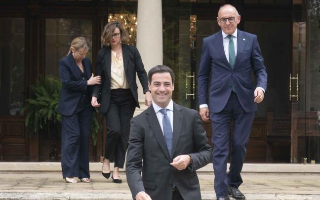 El lehendakari, Imanol Pradales, en su reciente encuentro con los diputados generales