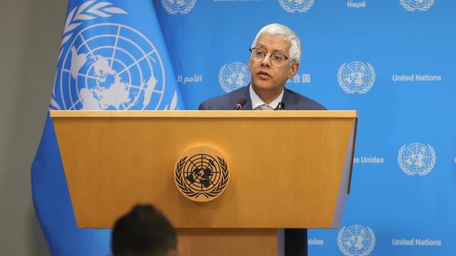 El portavoz de adjunto de Naciones Unidas, Farhan Haq.