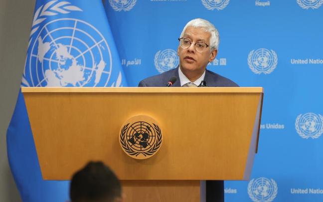El portavoz de adjunto de Naciones Unidas, Farhan Haq.
