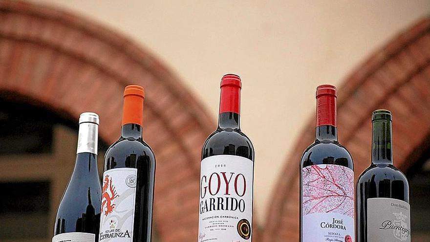 Botellas de vino en el XVI Uztaberri Eguna.