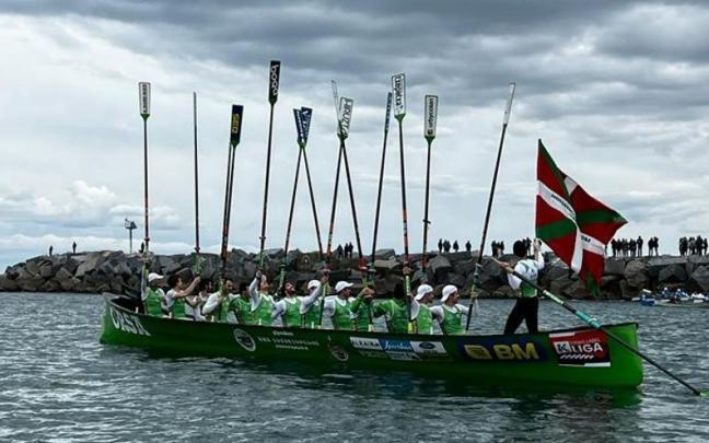 Hondarribia celebra su victoria.