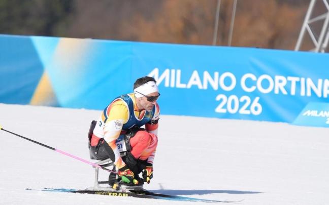 Higinio Rivero durante los Juegos Paralímpicos de Invierno de Milán y Cortina d'Ampezzo 2026.