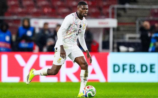Thomas Partey en acción durante un partido.