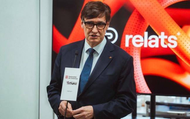 El PSC ganaría las elecciones catalanas con 34 37 escaños (ahora tiene 42). En imagen Salvador Illa, líder socialista en Catalunya.