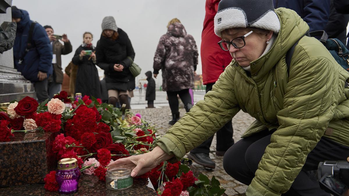 Homenaje a las víctimas del atentado de Moscú