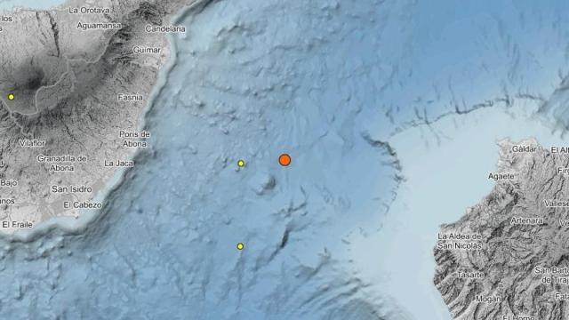 Terremoto localizado en el Volcán de Enmedio.