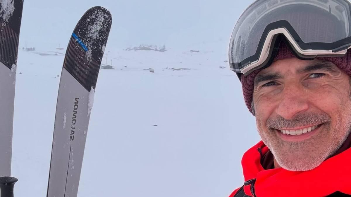 Jorge Fernández esquiando en Baqueira Beret