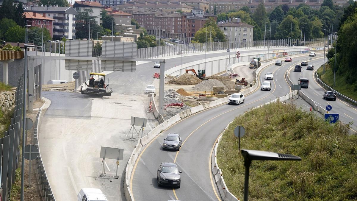 Las obras en el nuevo enlace de Marrutxipi entran en una nueva fase / Ruben Plaza