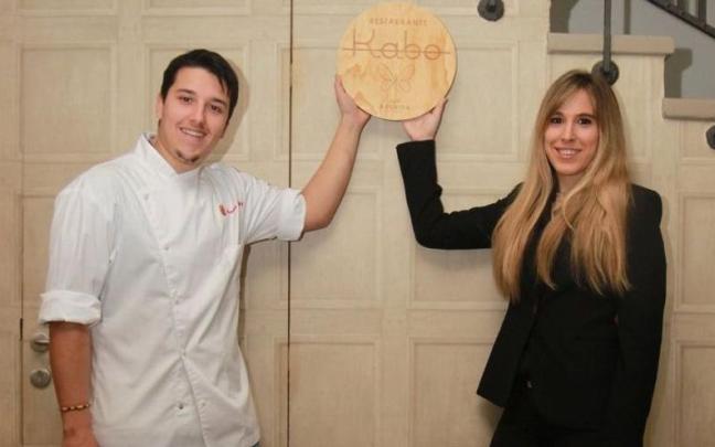 Aarón Ortiz y Jaione Aizpurua, dueños del restaurante Kabo.