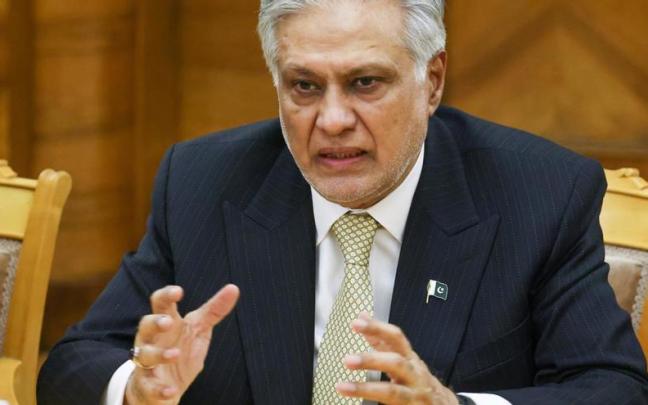 El ministro de Exteriores pakistaní, Ishaq Dar