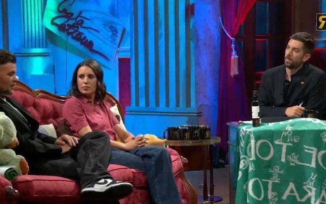 David Broncano charla con Gabriel Rufián e Irene Montero, invitados de anoche en 'La Revuelta'