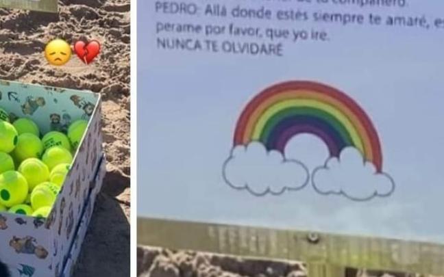 Parte del cartel con la foto de 'Pedro'.