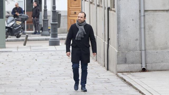 El hijo del exministro José Luis Ábalos, Víctor Ábalos, a su llegada a declarar al Tribunal Supremo, a 4 de marzo de 2025.