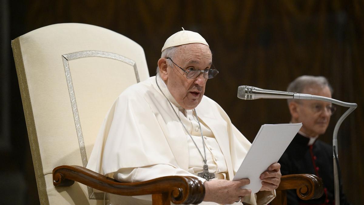 El Papa Francisco en la Capilla Sixtina.