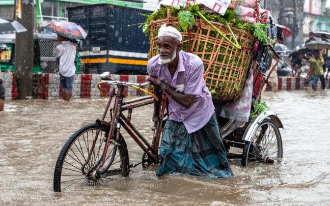 Imagen de las inundaciones en Bangladesh. Imagen de las inundaciones en Bangladesh.