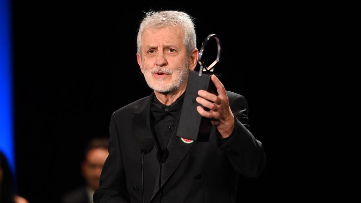 José Ramón Soroiz con el premio.