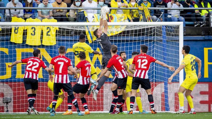 Imagen de archivo de un partido entre el Villarreal y el Athletic