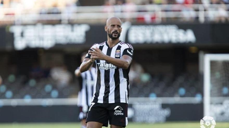 Mikel Rico, durante un partido con el Cartagena