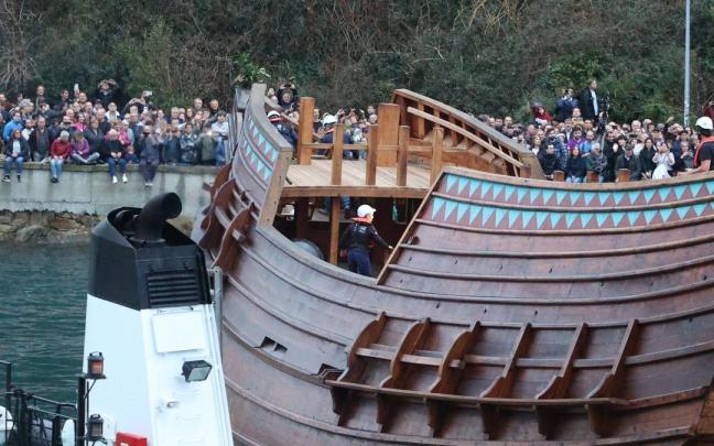 Espectacular botadura de la nao San Juan
