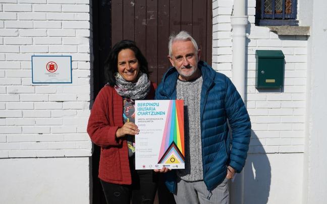 Berdindu zerbitzuko Jesus Estomba eta Olaia Lasa zinegotzia