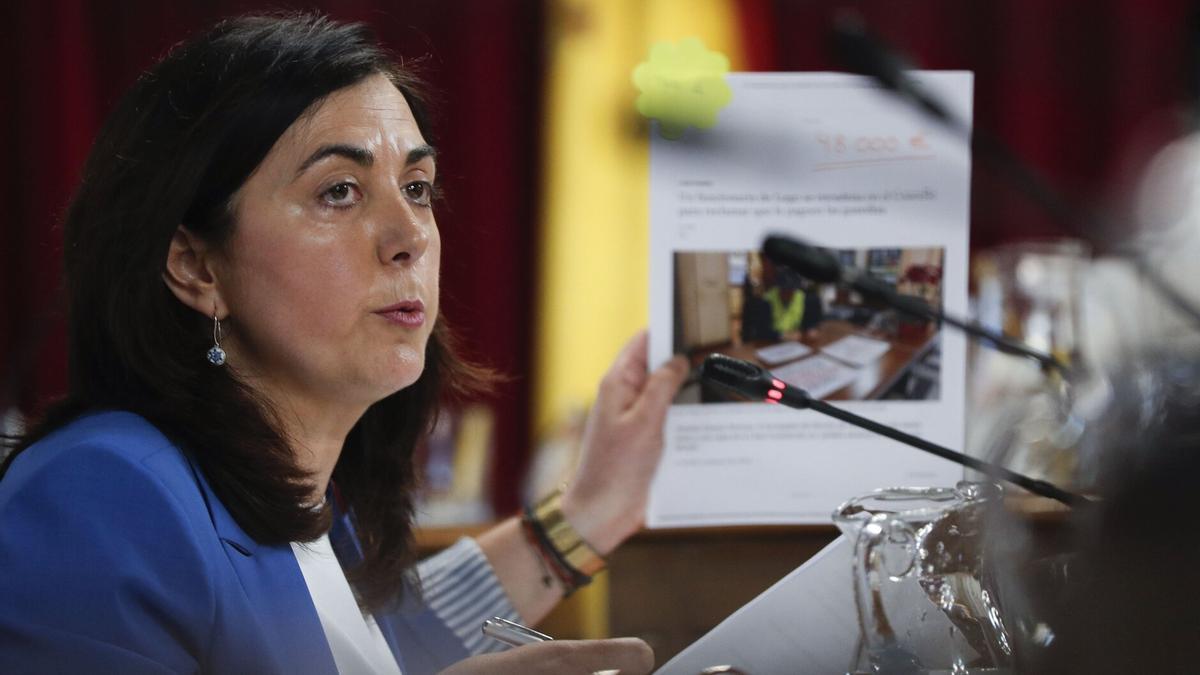 Elena Candia del PP, cuarta en tener el bastón de mando lucense en este mandato.