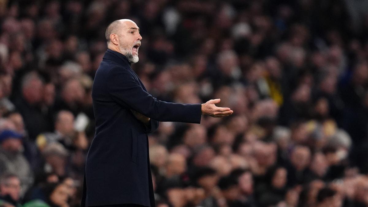 Igor Tudor, técnico del Tottenham, durante el partido contra el Crystal Palace.
