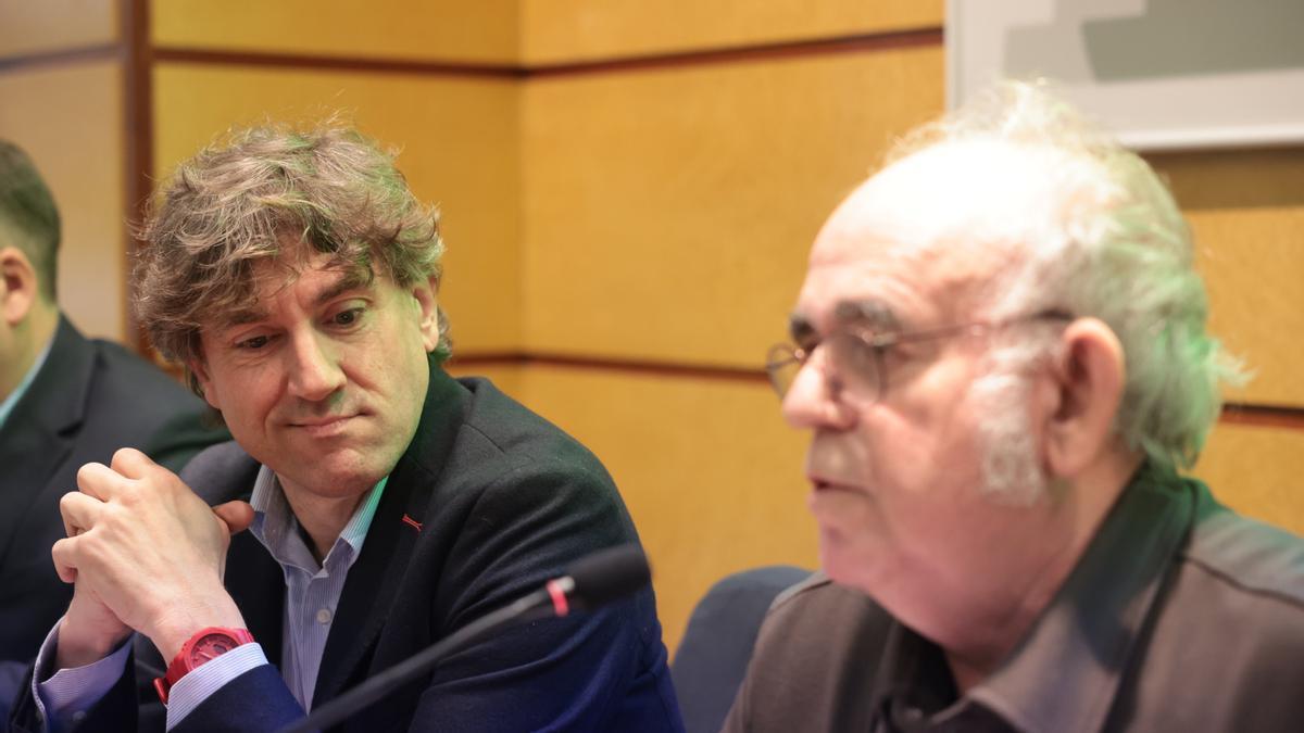 Eneko Andueza, en un foro organizado por el PSE-EE