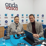 Ana Díaz de Emparanza, asociación DalecandELA con Txema Gutiérrez en los estudios de ONDA VASCA