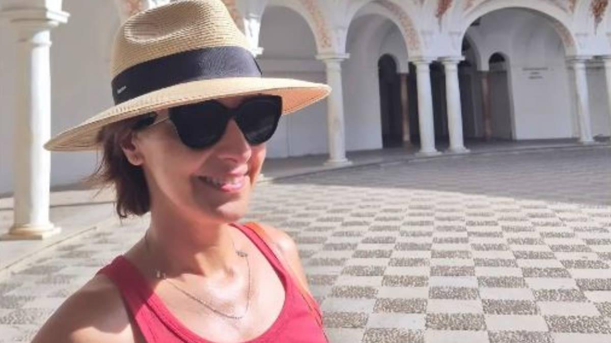 Adela González disfruta de unos días en Sevilla