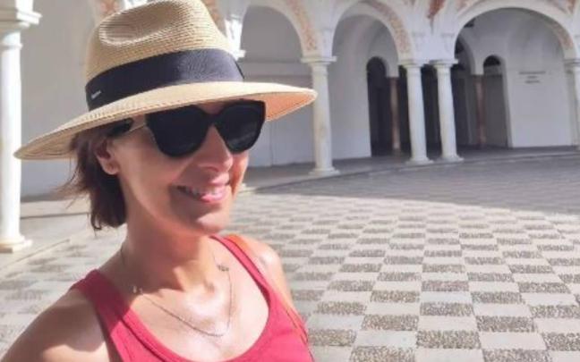Adela González disfruta de unos días en Sevilla