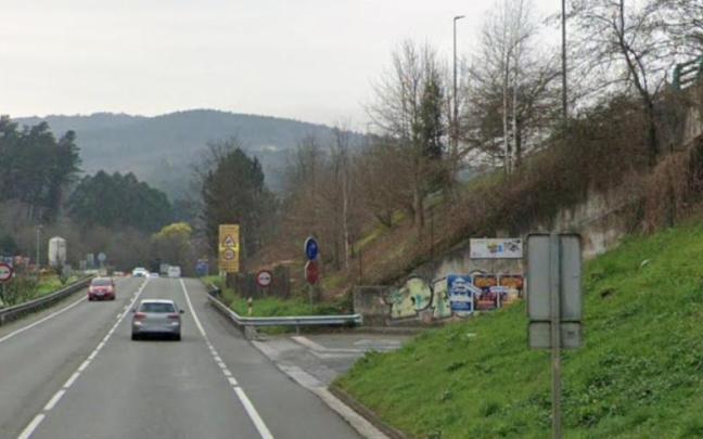 El acceso al polígono industrial de Erletze desde la N-634 se cierra este lunes de manera definitiva