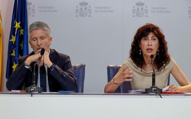 Ana Redondo y Grande-Marlaska comparecen tras el comité de crisis.