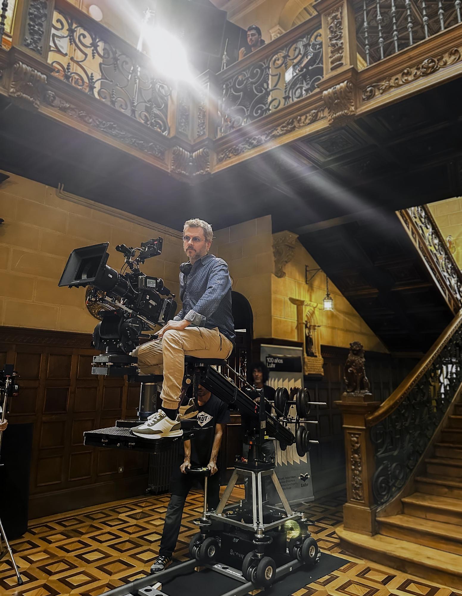 Juanma Bajo Ulloa, en un momento del rodaje.