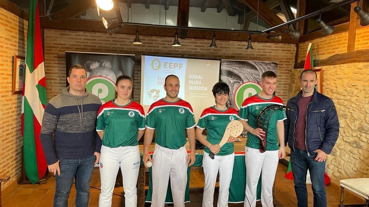 Presentación de los actos de Euskal Pilota Selekzioa en 2024.