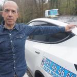 Goyo Alías, presidente de Gipuzkoa taxi, profesional con más de tres décadas de experiencia que pone voz a un colectivo de casi 700 profesionales autónomos en el territorio / Ruben Plaza