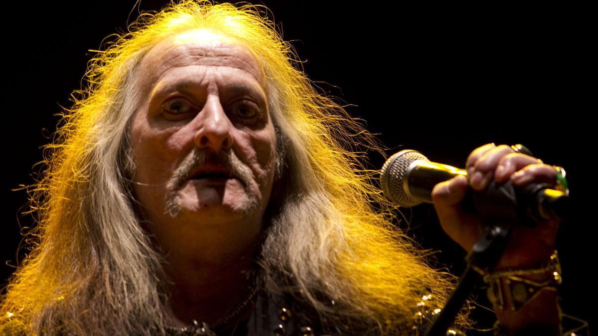 Bobby Liebling durante la actuación que Pentagram ofreció en el Azkena Rock Festival en 2011.