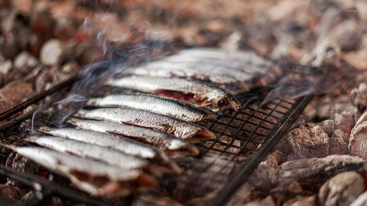 Anchoas a la parrilla.