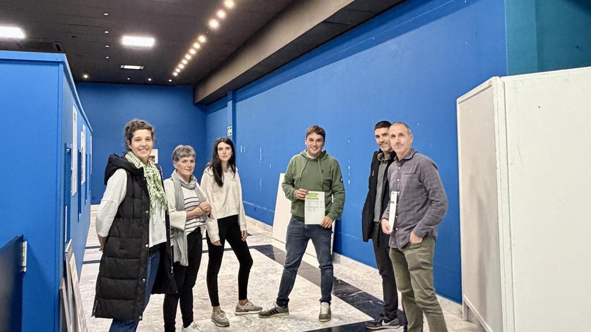 Miembros del gobierno municipal de EH Bildu de Getaria, en la presentación del proyecto presupuestario de 2026.