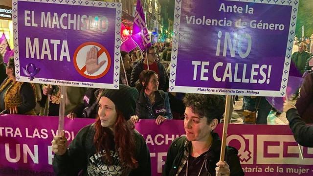 Concentración contra la violencia de género.