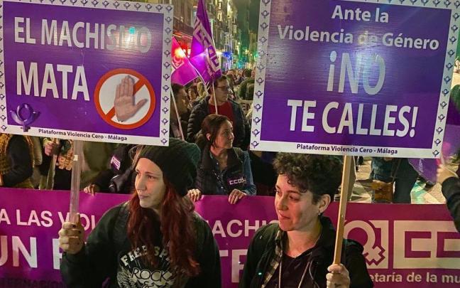 Concentración contra la violencia de género.