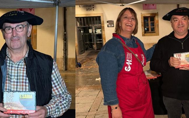 Joxe Ramon Otamendi y Bittor Gallastegi se calzaron la txapela de los concurso de callos.