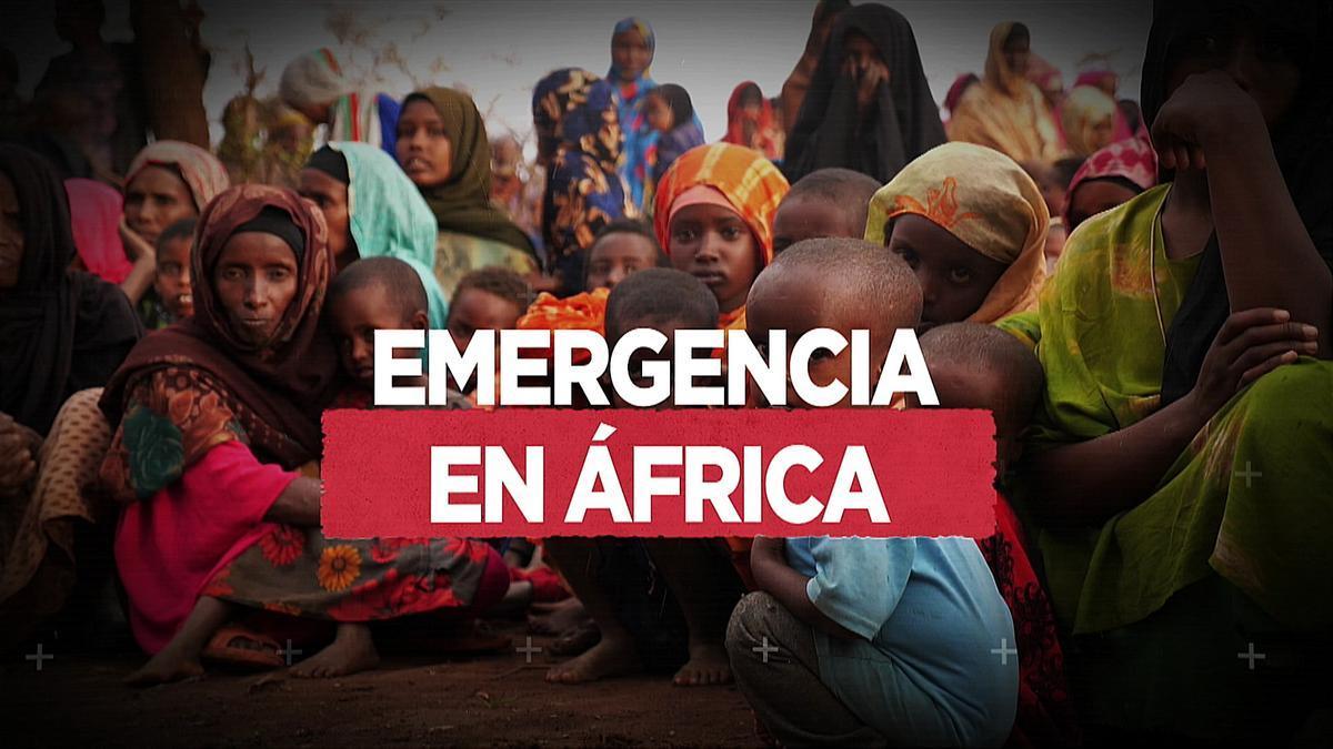 Cartel anunciador de los reportajes ‘Emergencia en África’.