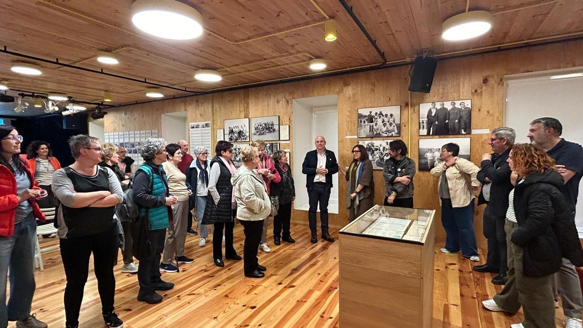 La exposición 'Odisea 1937' fue inaugurada la tarde del miércoles en la casa de cultura Kotxepin de Lemoa
