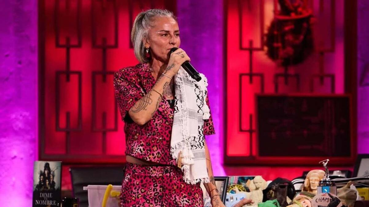 La Mari, de 'Chambao', ayer en 'La Revuelta'