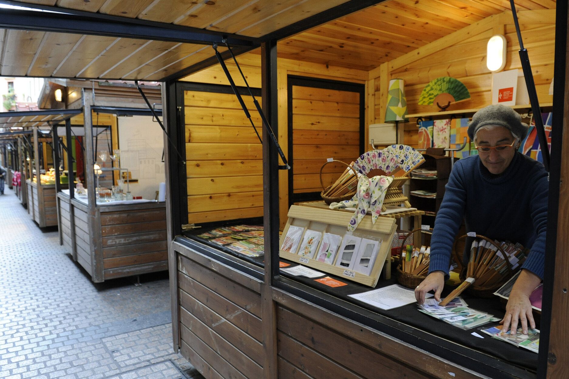 El mercado navideño de Bilbao.