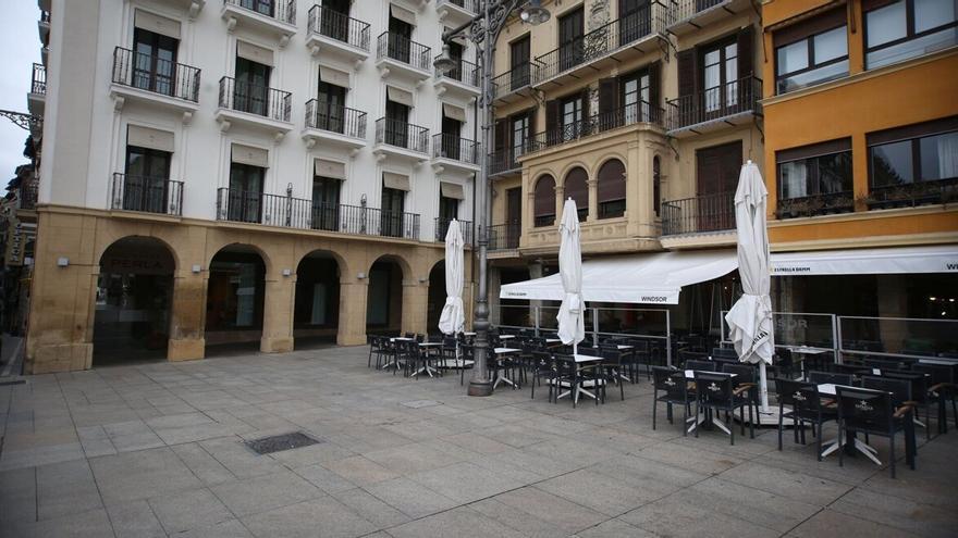 El espacio de terraza de Laba, ahora ocupado por el bar Windsor.