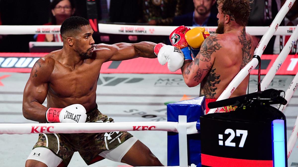 Anthony Joshua, durante un combate.