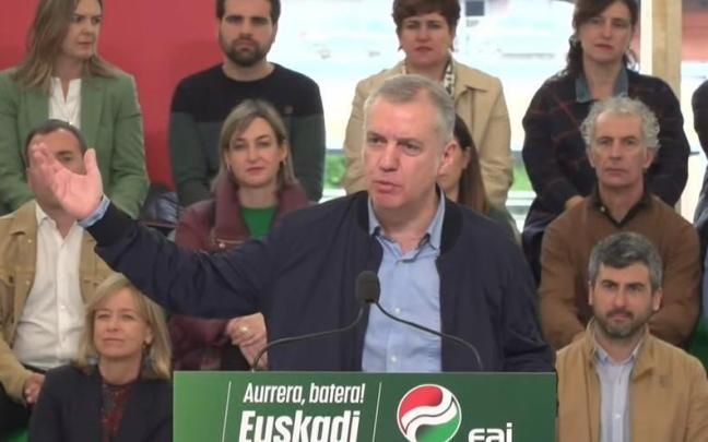 Urkullu, en un acto del PNV.